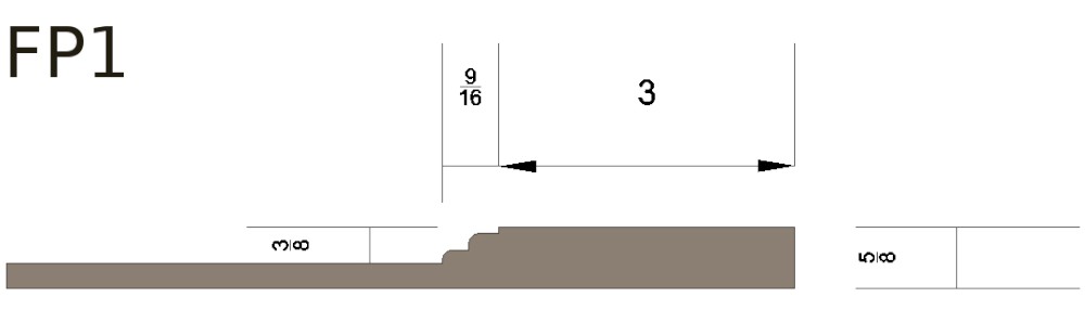 Flat-Panel-1-Wainscoting-Profile-View